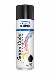 Tinta Spray Alta Temperatura Tekbond – Preto 350ml