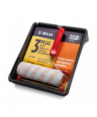 Kit de Pintura para Superfície com Textura Atlas – 3Pçs