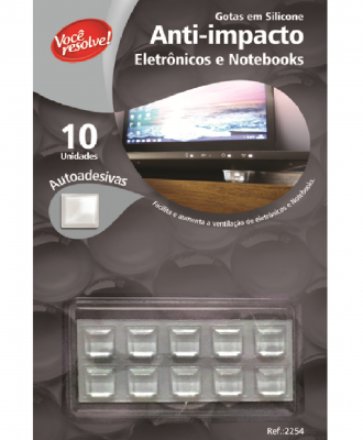 Gotas de Silicone Anti-Impacto para Eletrônicos e Notebooks – 10 unidades