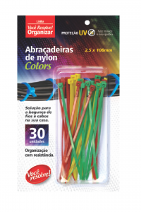 Abraçadeira de Nylon Colors Você Resolve – 2,5 x 108mm